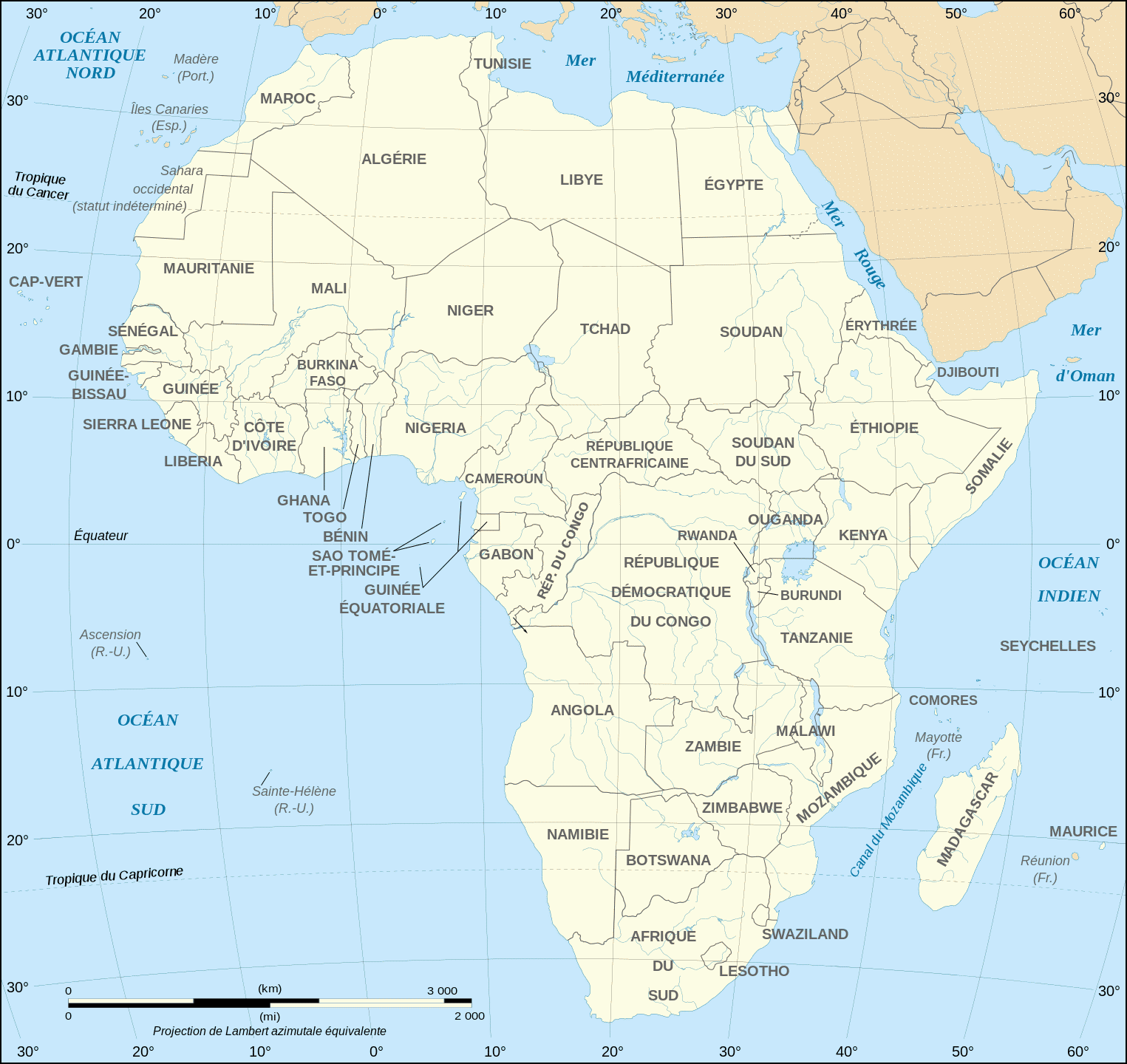 carte afrique