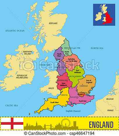 carte angleterre