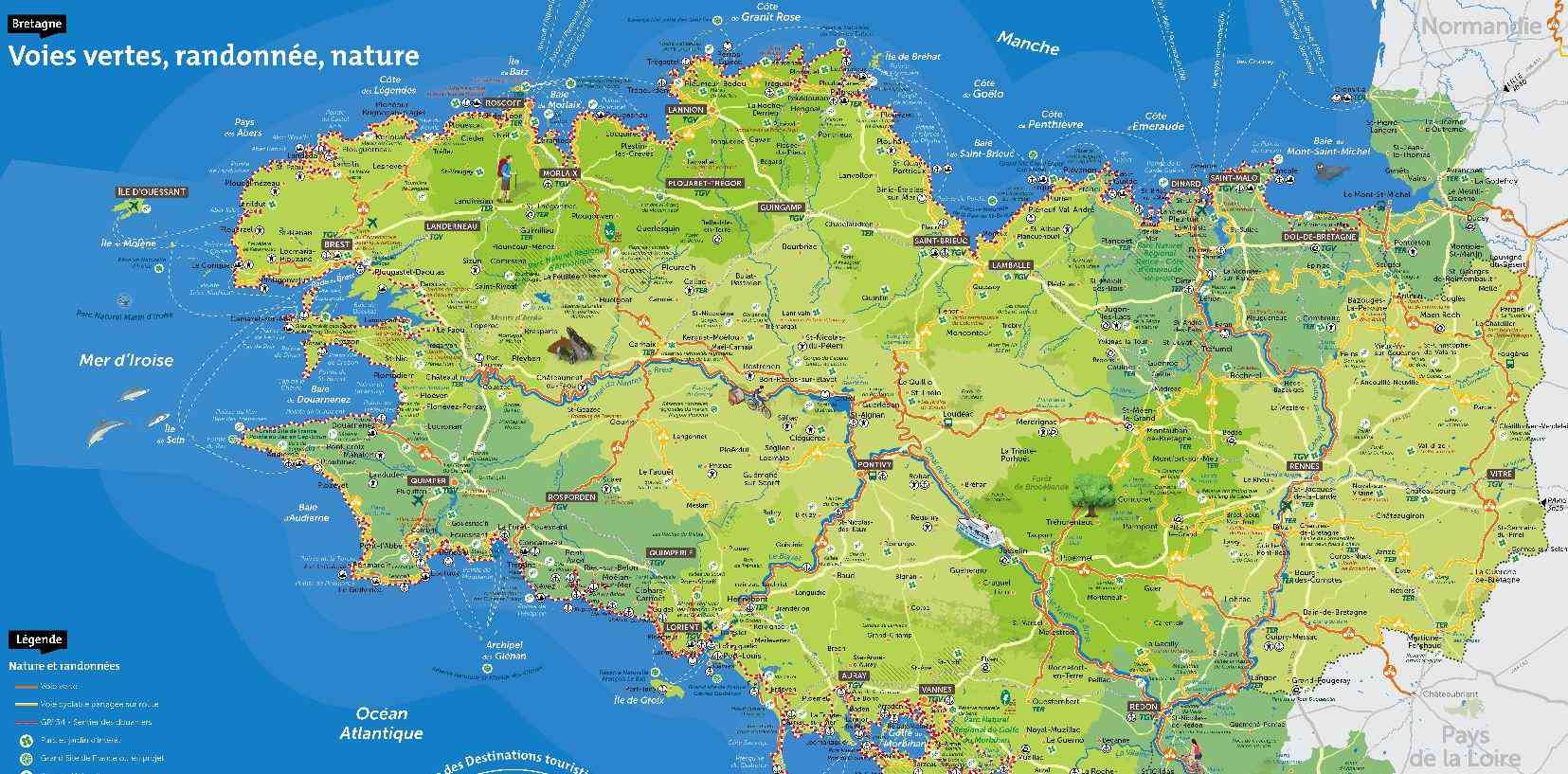 carte bretagne sud