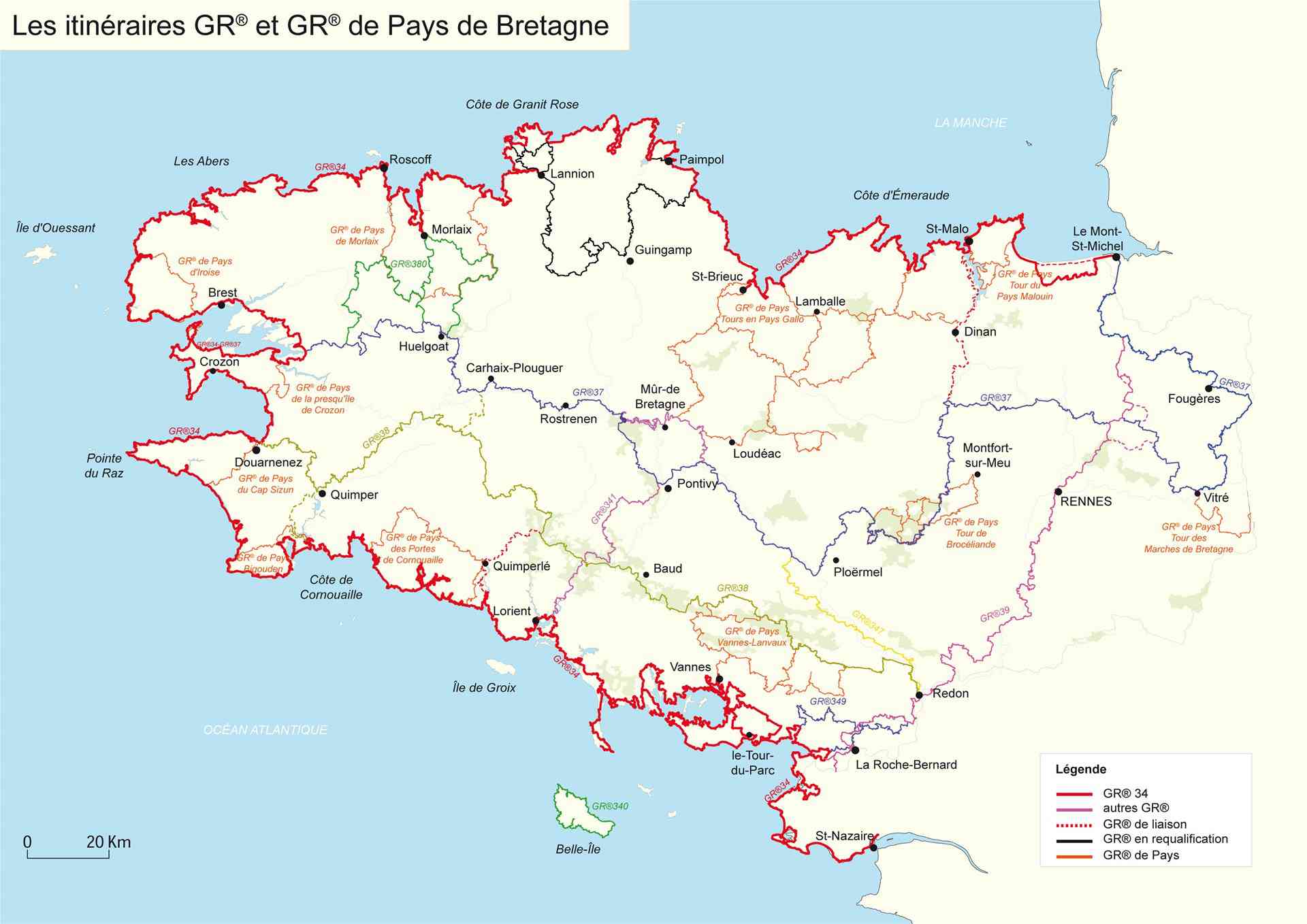 carte bretagne sud