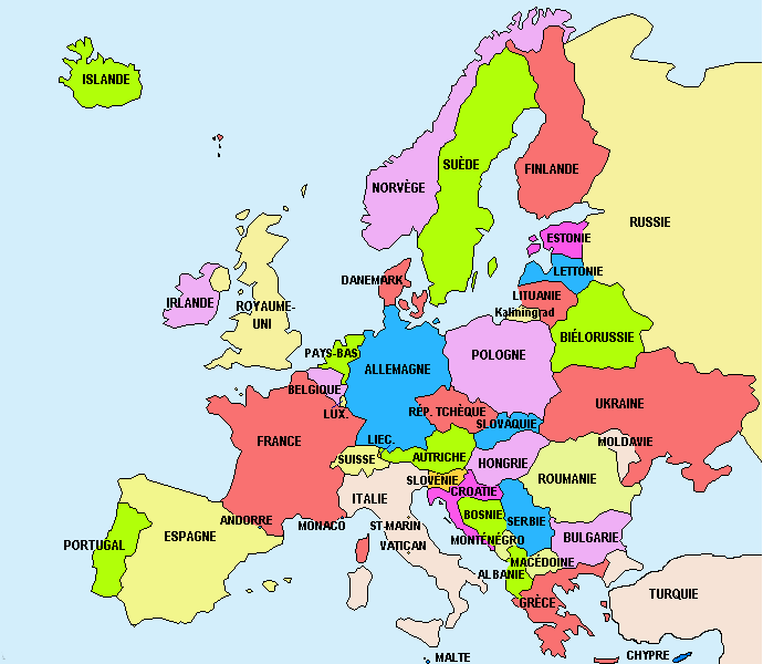 carte d europe images et photos
