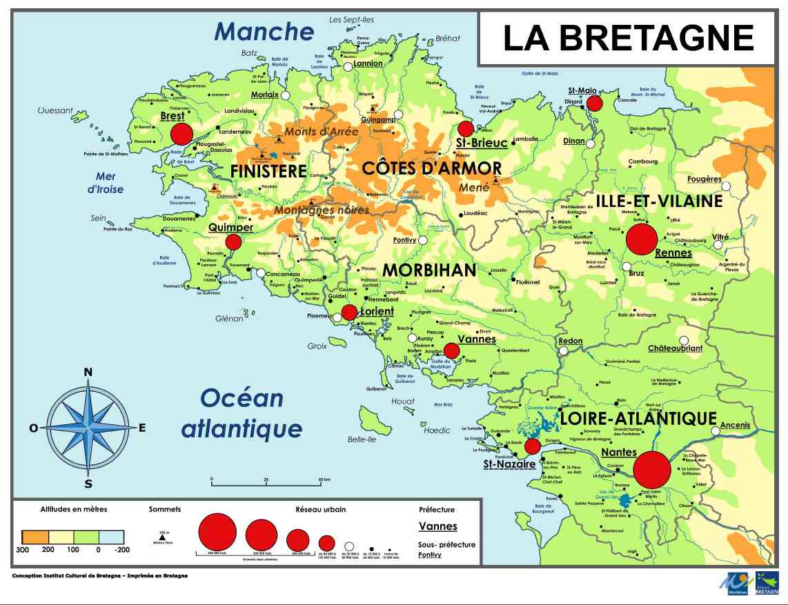 Carte Bretagne Simple