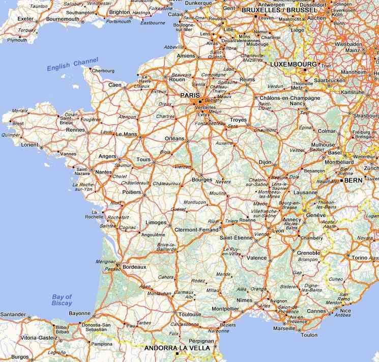 Carte De France D taill e Voyage Carte Plan Carte De France D taill e Voyage Carte Plan