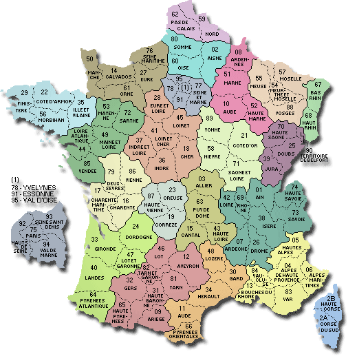 carte de france