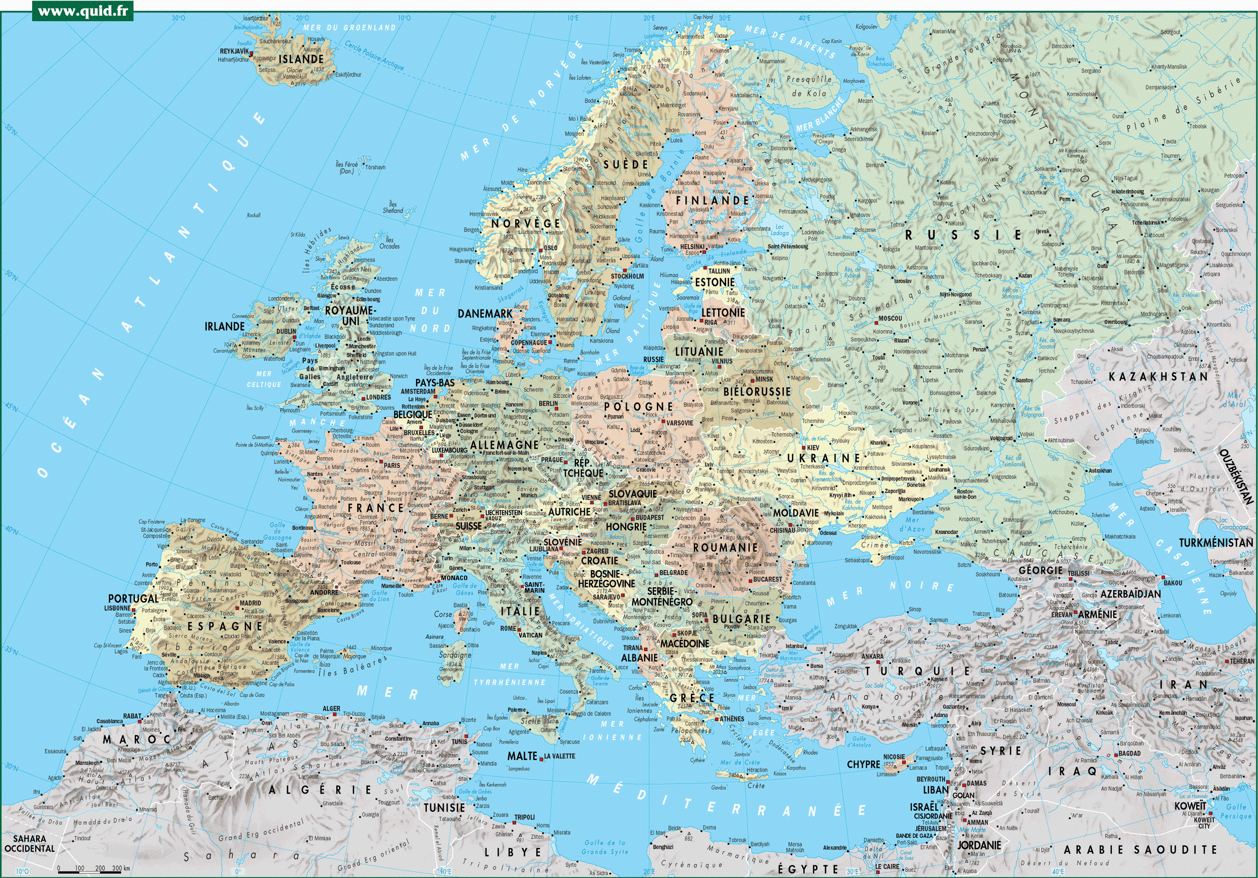 Carte De L Europe D taill e Voyage Carte Plan