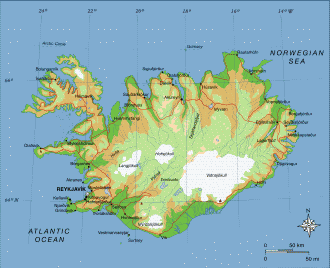 carte de l islande