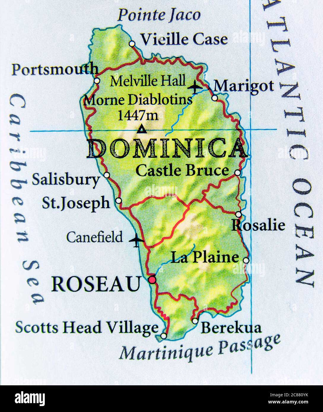 carte de la dominique