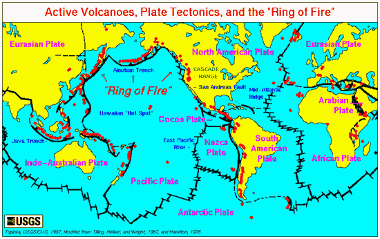 carte des volcans en france
