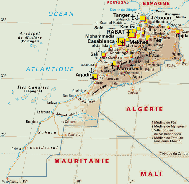 carte du maroc images