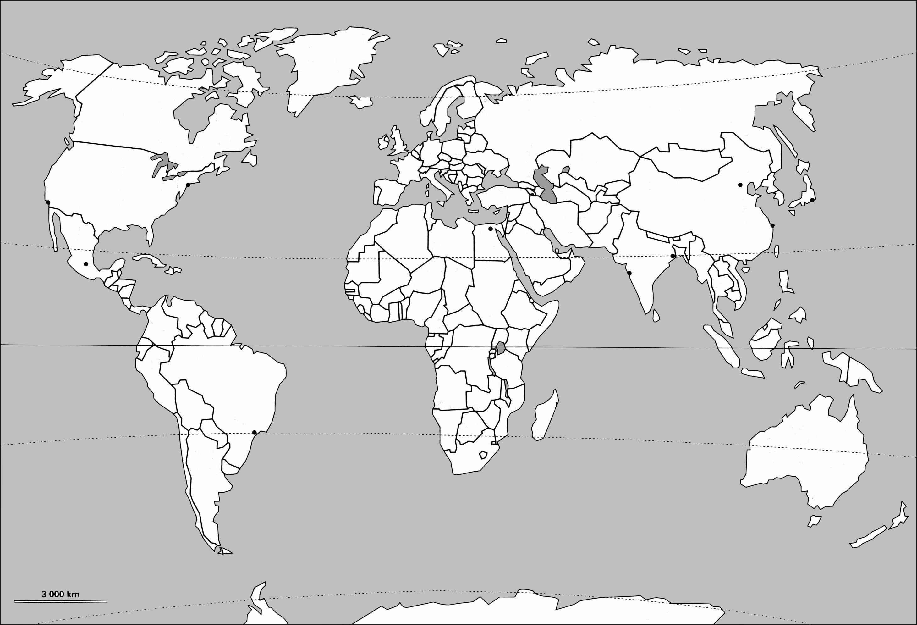 carte du monde a imprimer