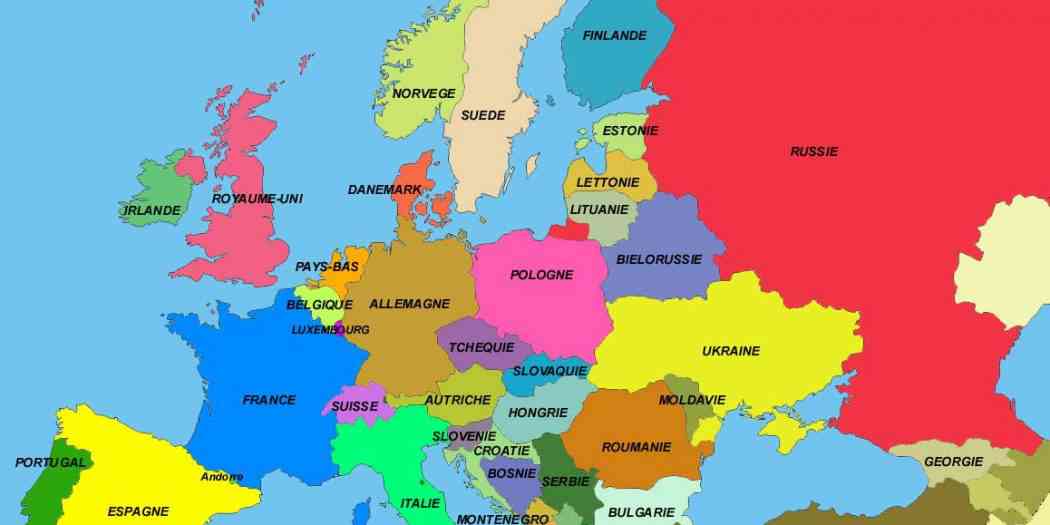 carte europe centrale