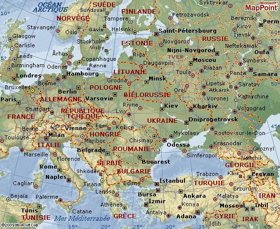 carte europe geographie des pays