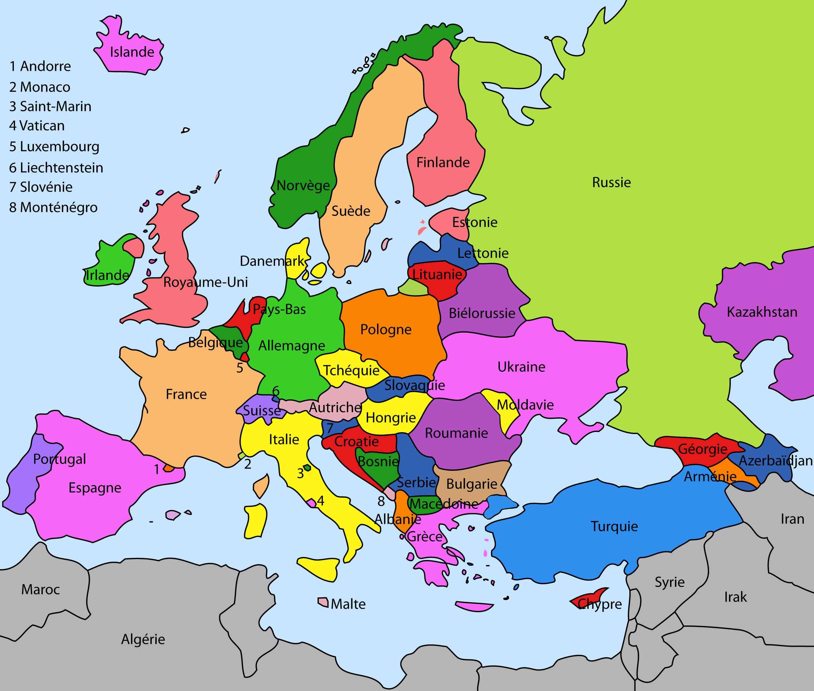 carte europe images et photos