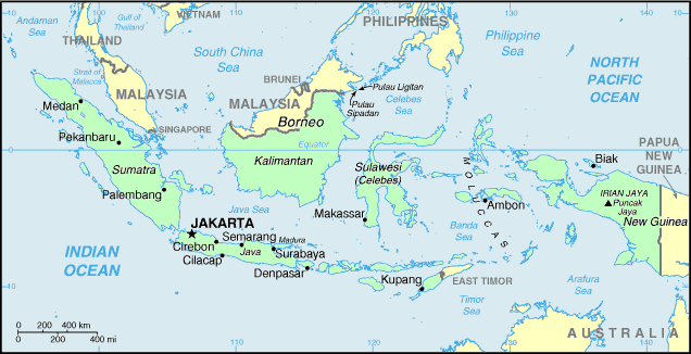 carte indonesie