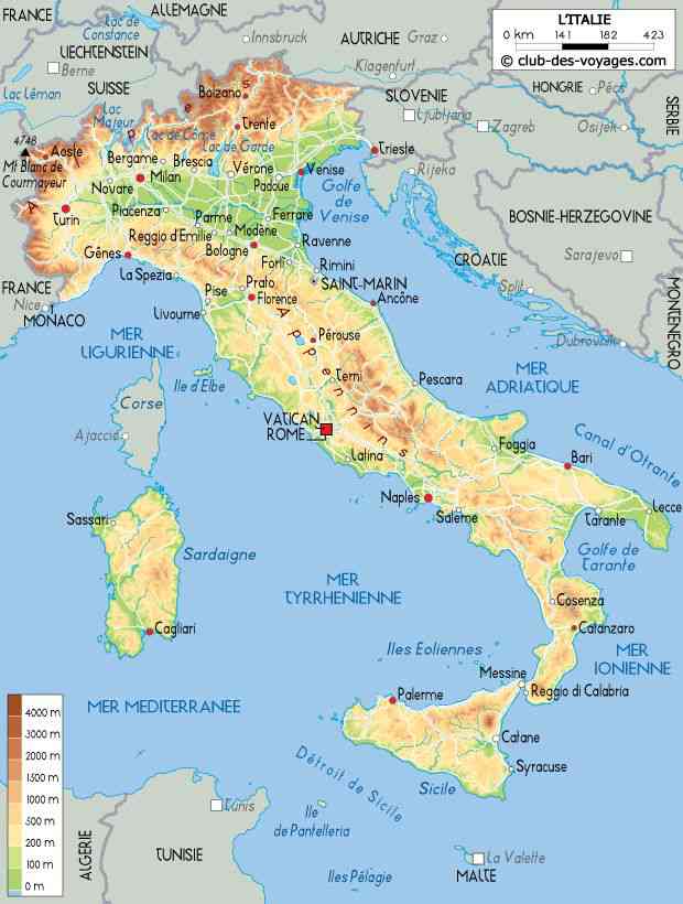 carte italie