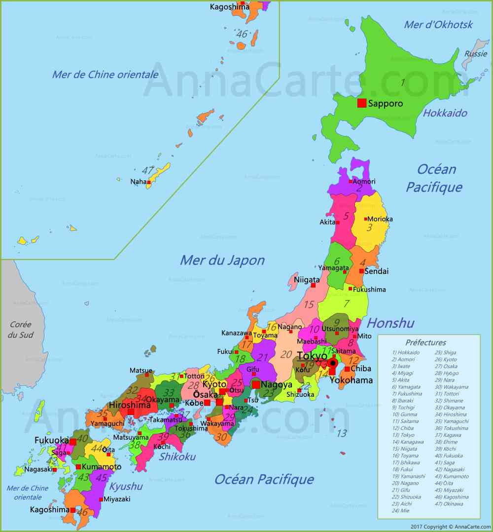 Carte Japon Voyage Carte Plan