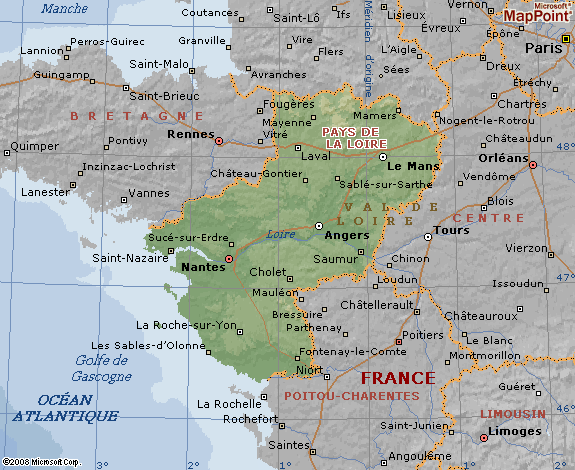 carte region pays de la loire