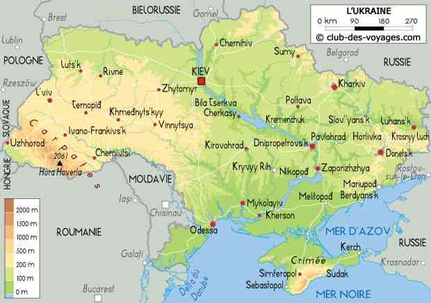 carte ukraine