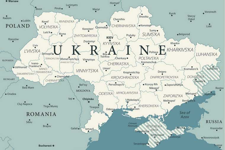 carte ukraine