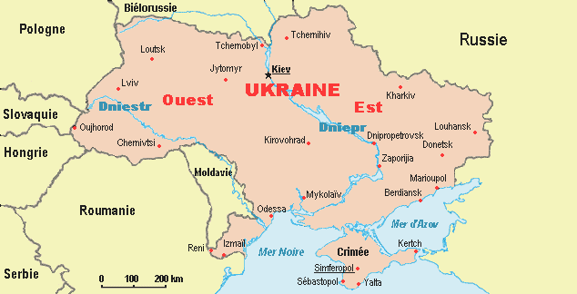 carte ukraine