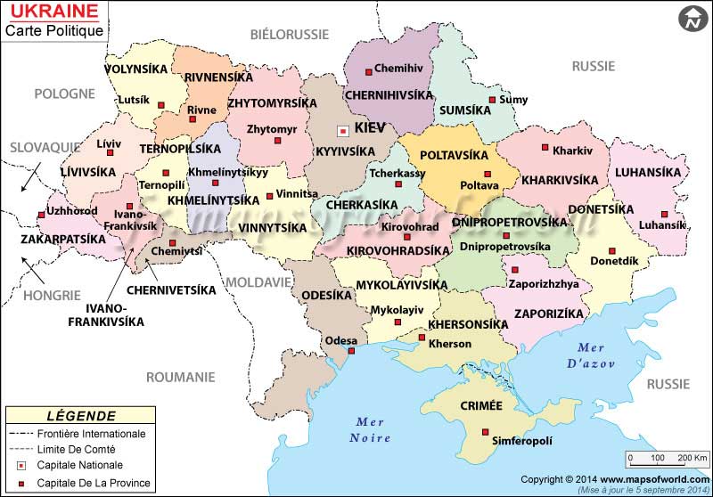 carte ukraine