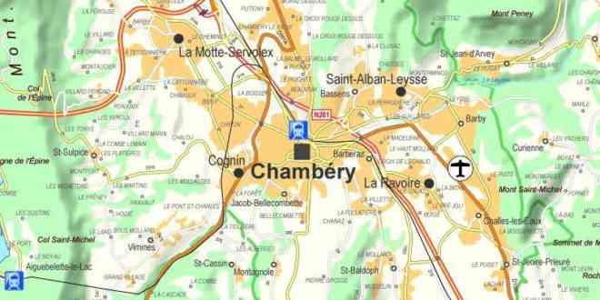 carte ville de chambery