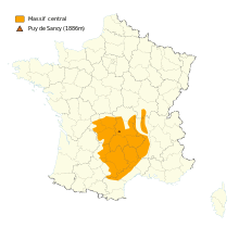 contreforts massif central