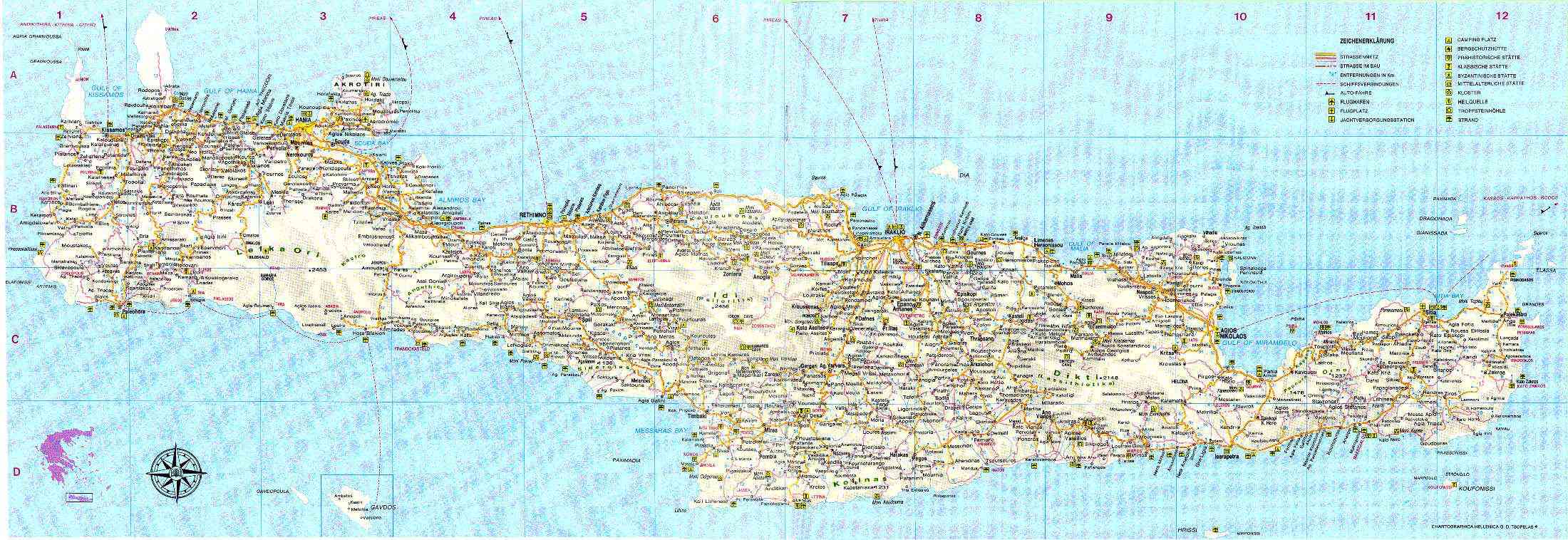 crete carte geographique