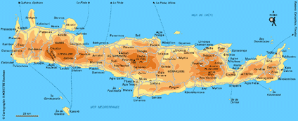 crete carte geographique