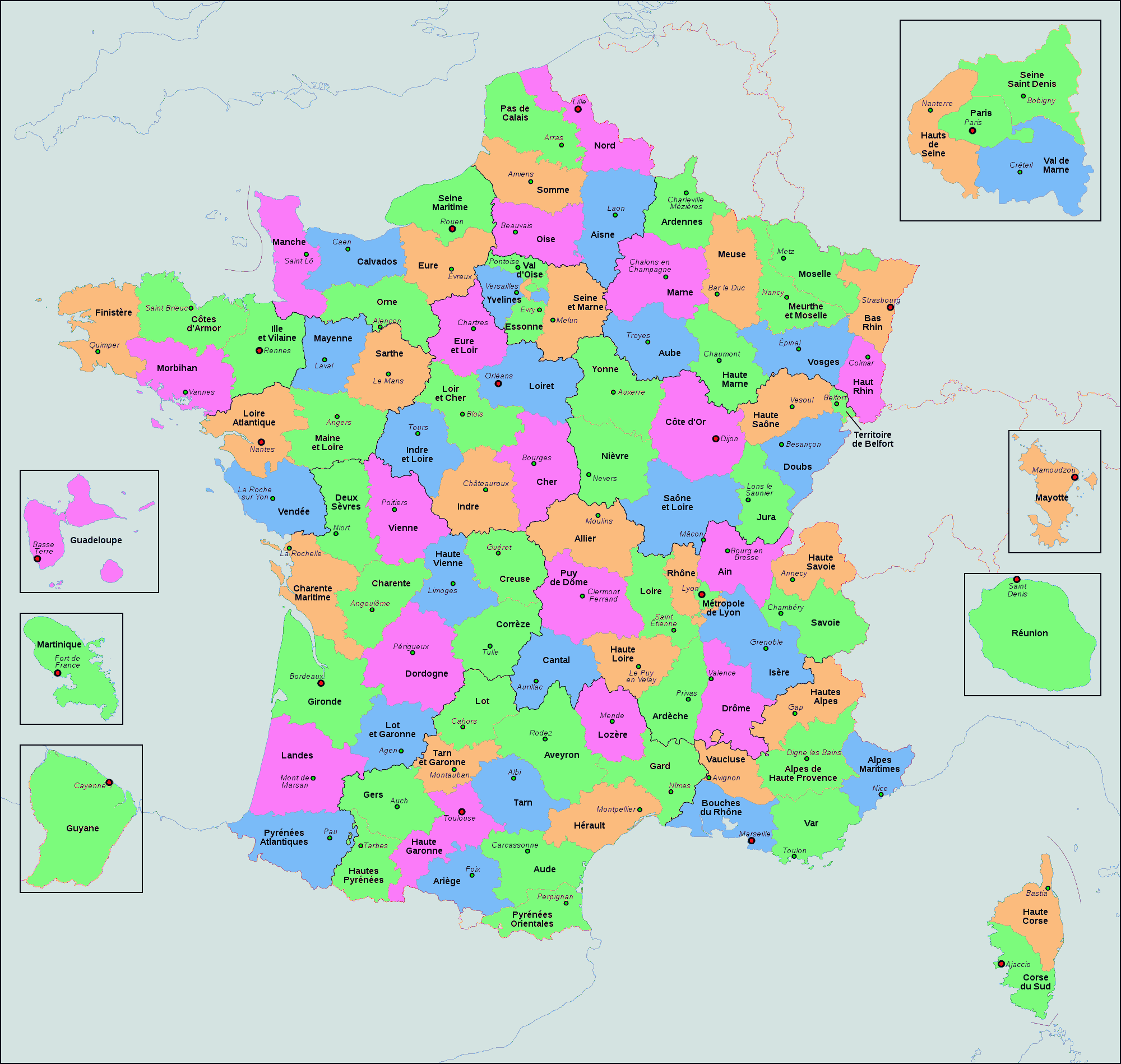 departements francais