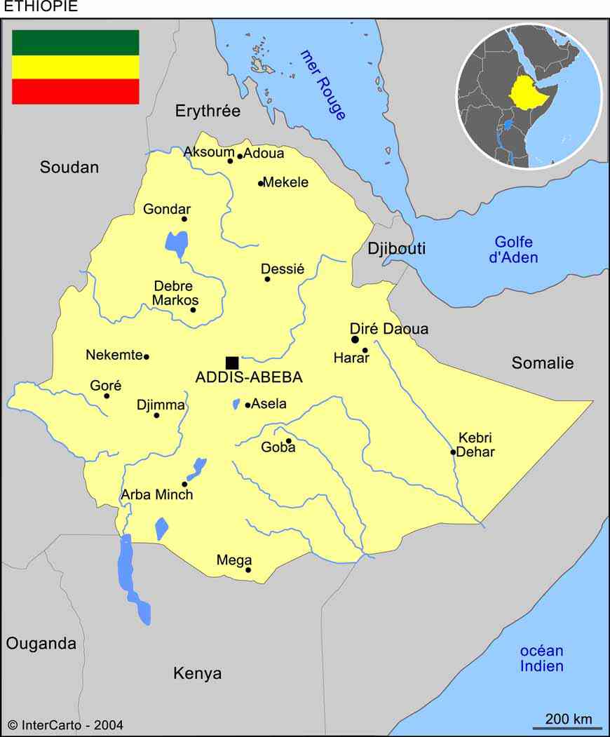 ethiopie carte