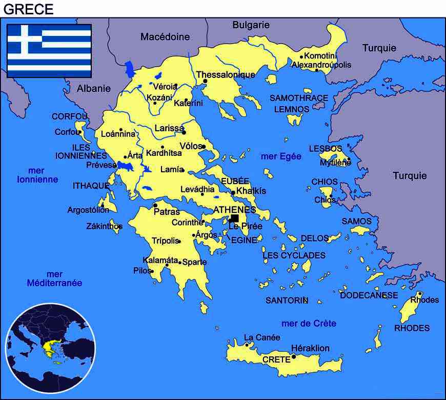Gr ce Carte Et Plan Voyage Carte Plan