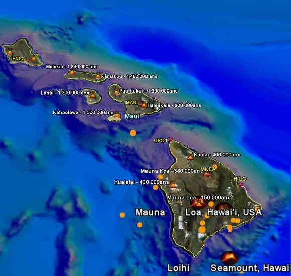 hawaii et ses volcans