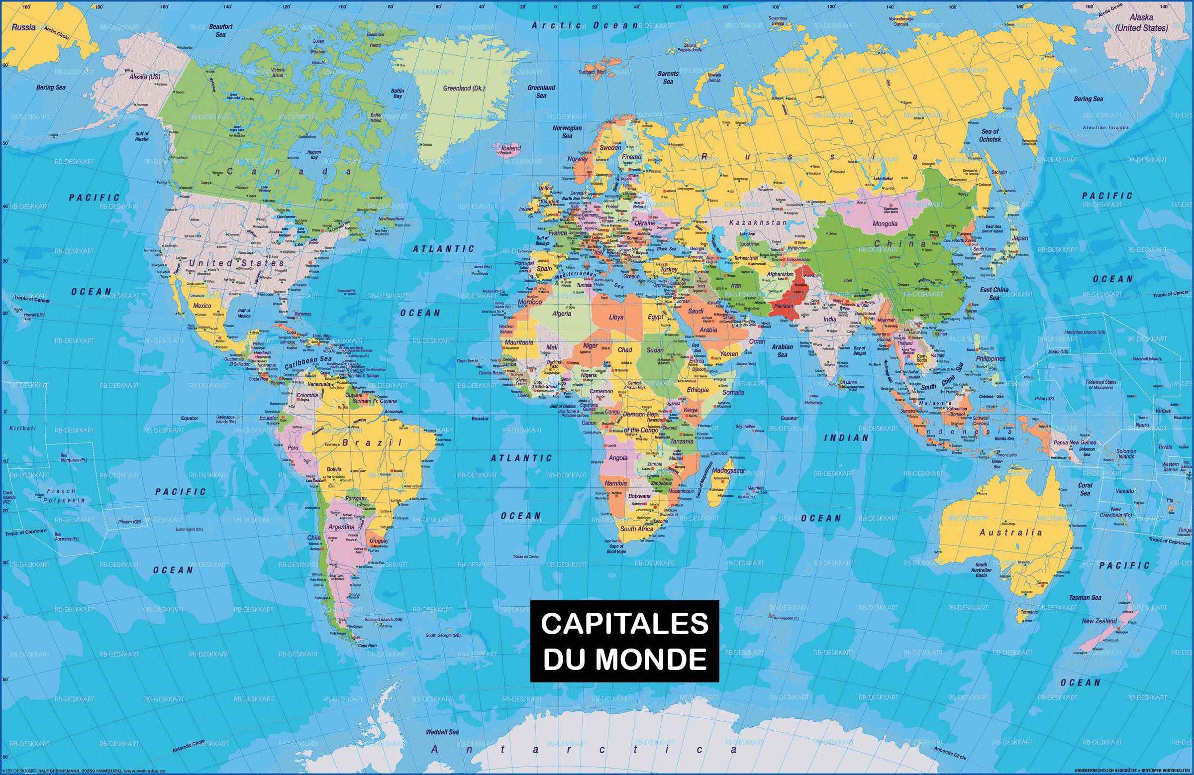 les capitales du monde