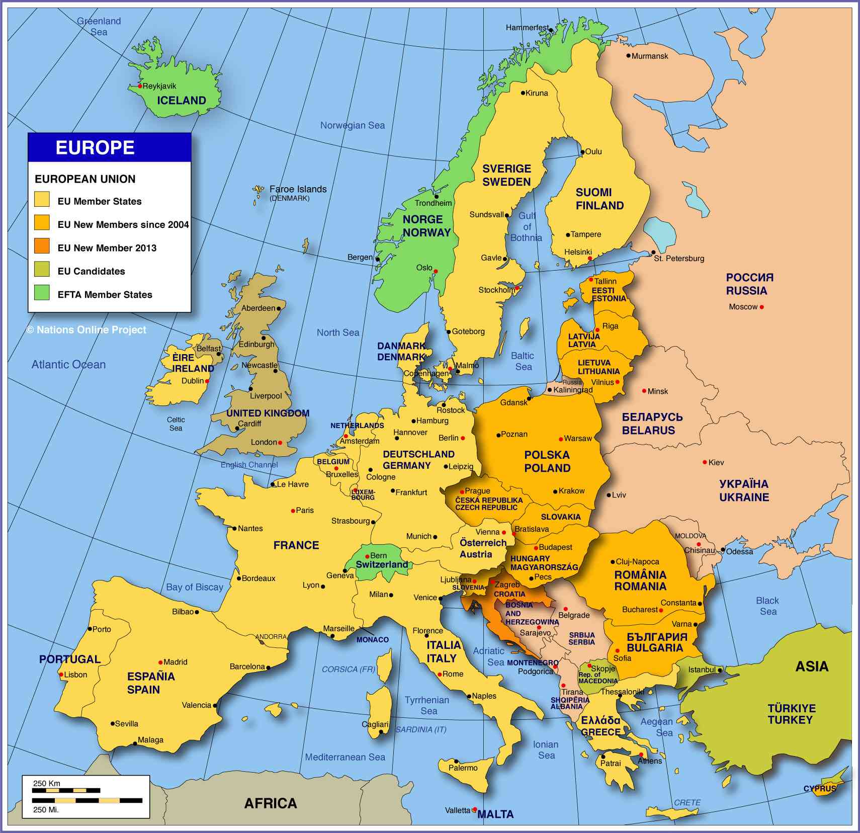 map of europe