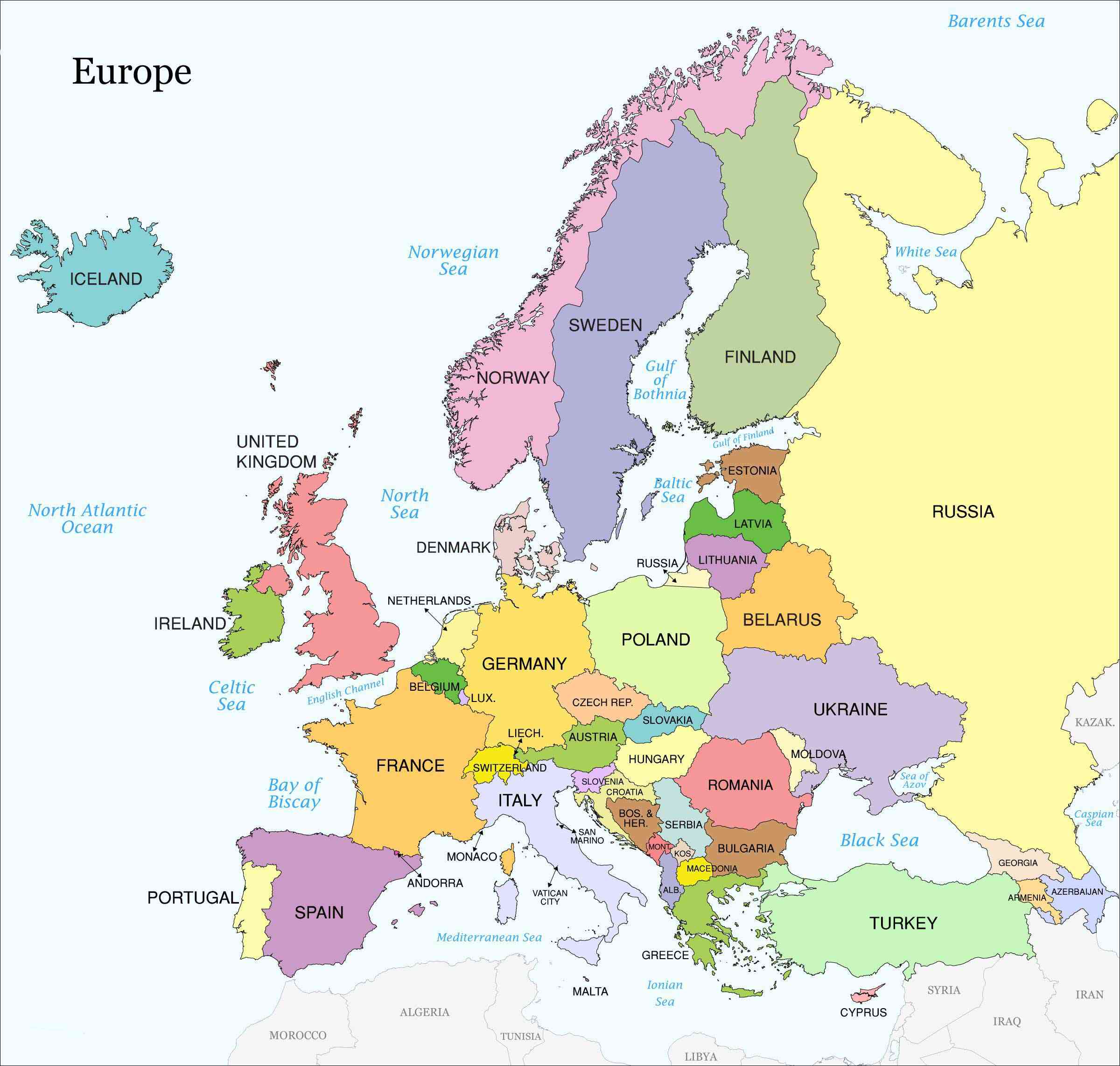 european maps