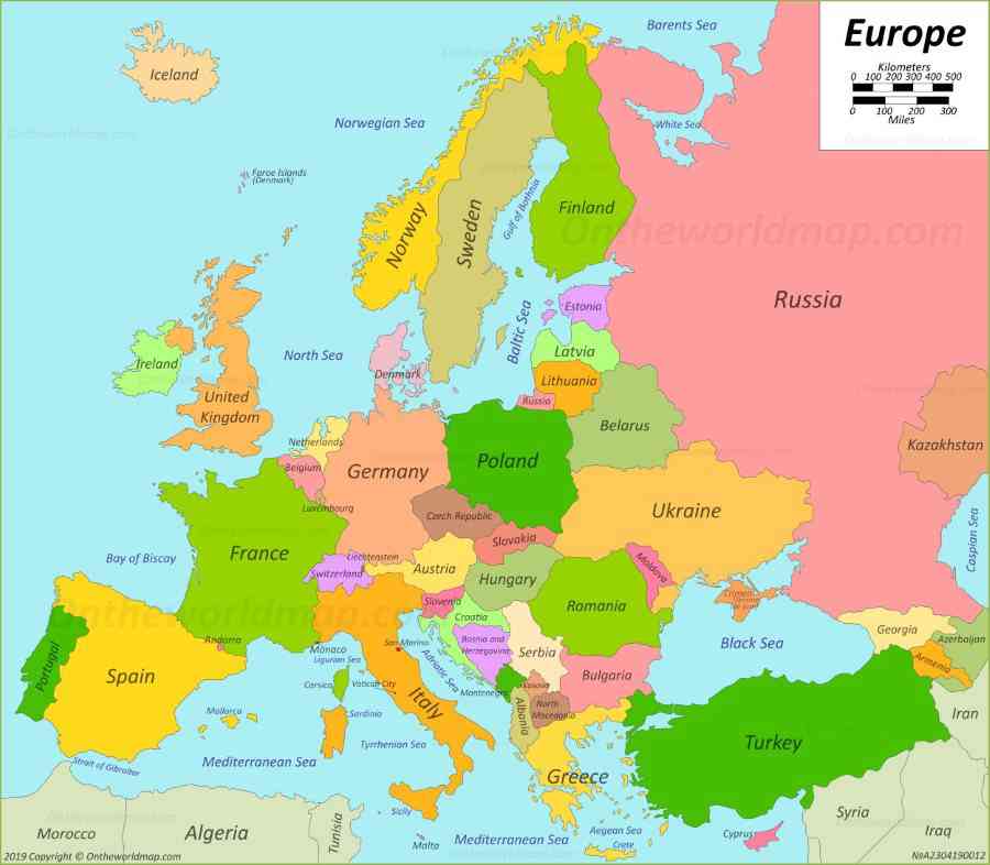 Map Of Europe Vacances Guide Voyage