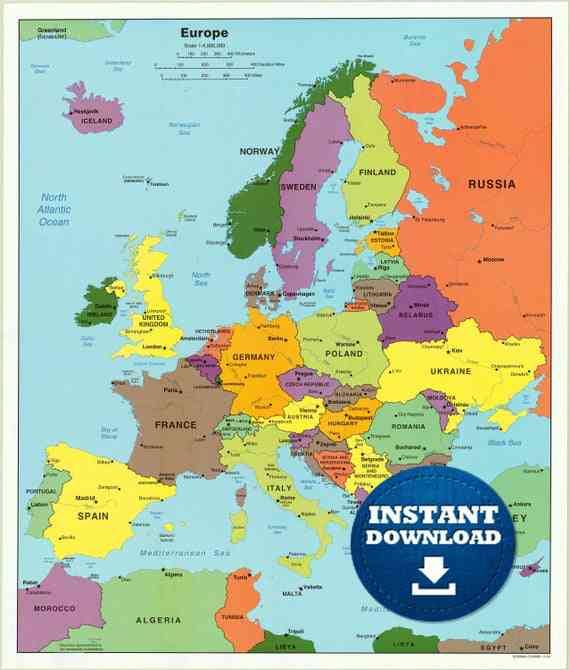 Map of Europe » Vacances Guide Voyage