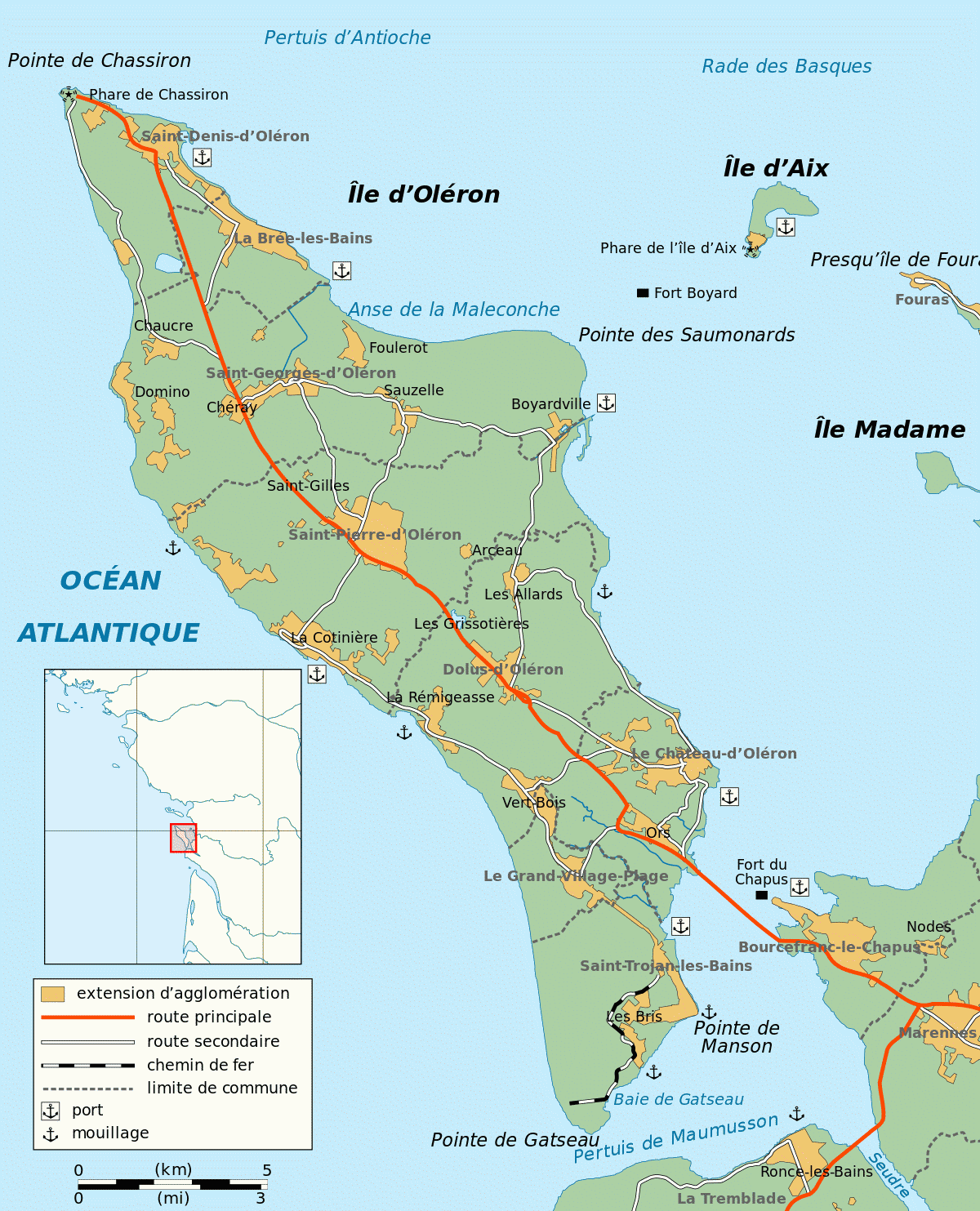 Oléron ≡ voyage Oléron ≡ Voyage - Carte - Plan