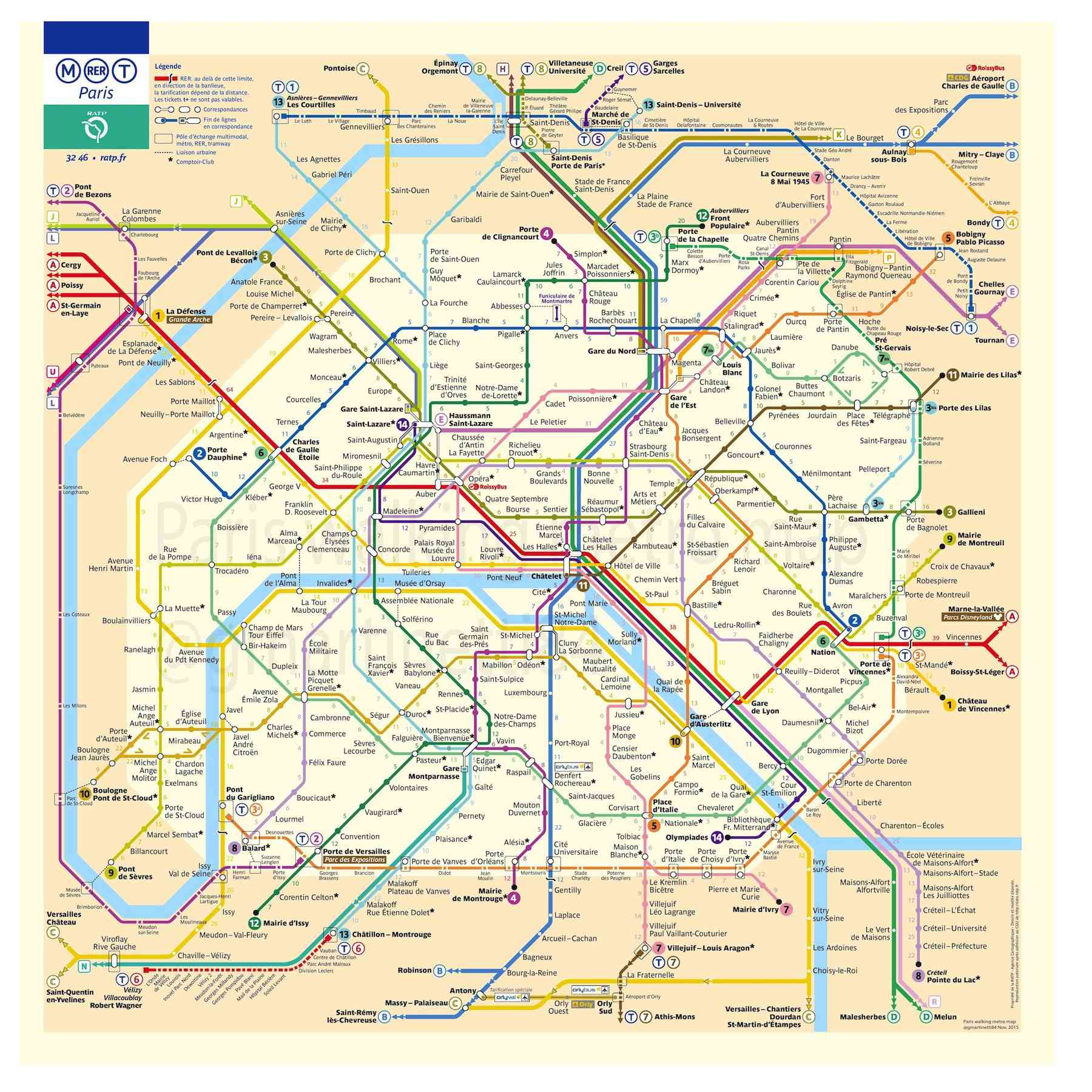 plan du metro de paris