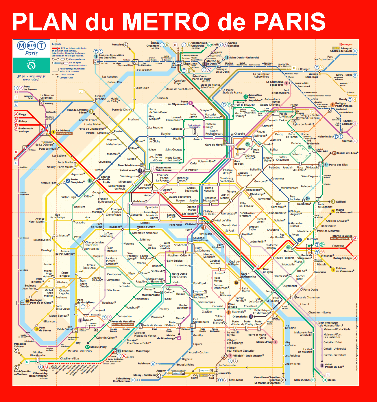 plan du metro de paris