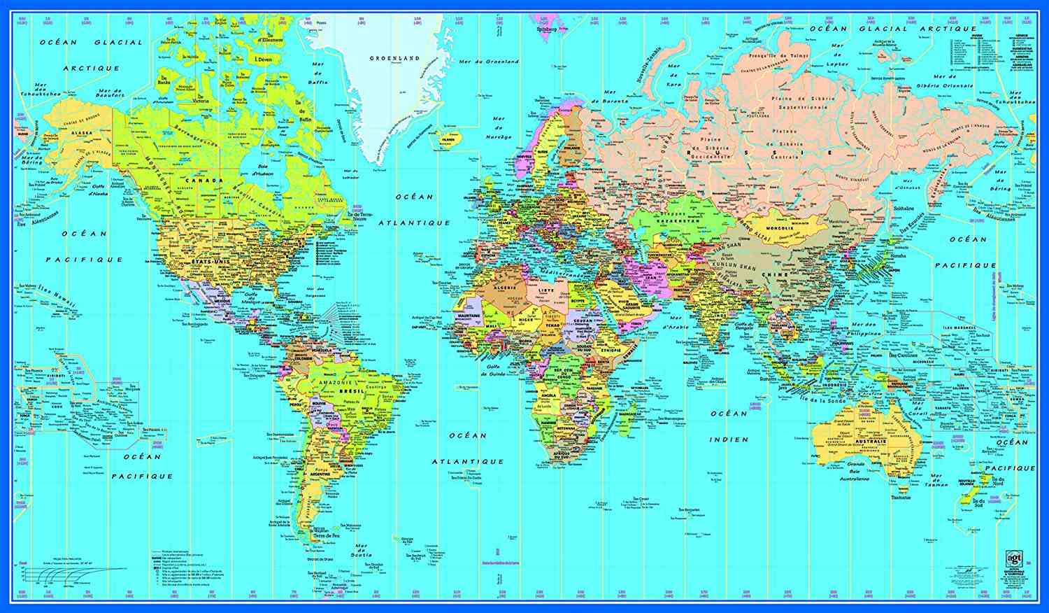Planisph re Voyage Carte Plan