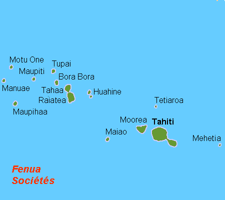 polynesie carte des iles