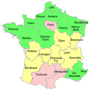 vacance france regions