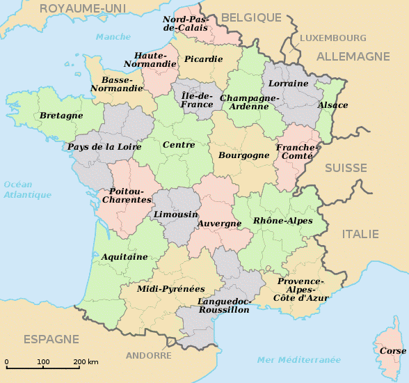 vacance france regions