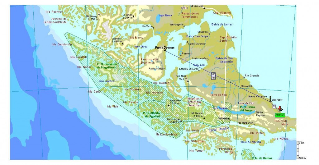 Carte Terre de feu