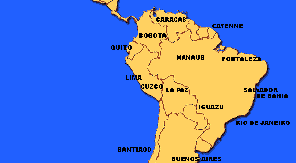 Amérique du Sud - Villes
