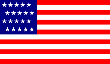 ETATS-UNIS-1818-1819 drapeau