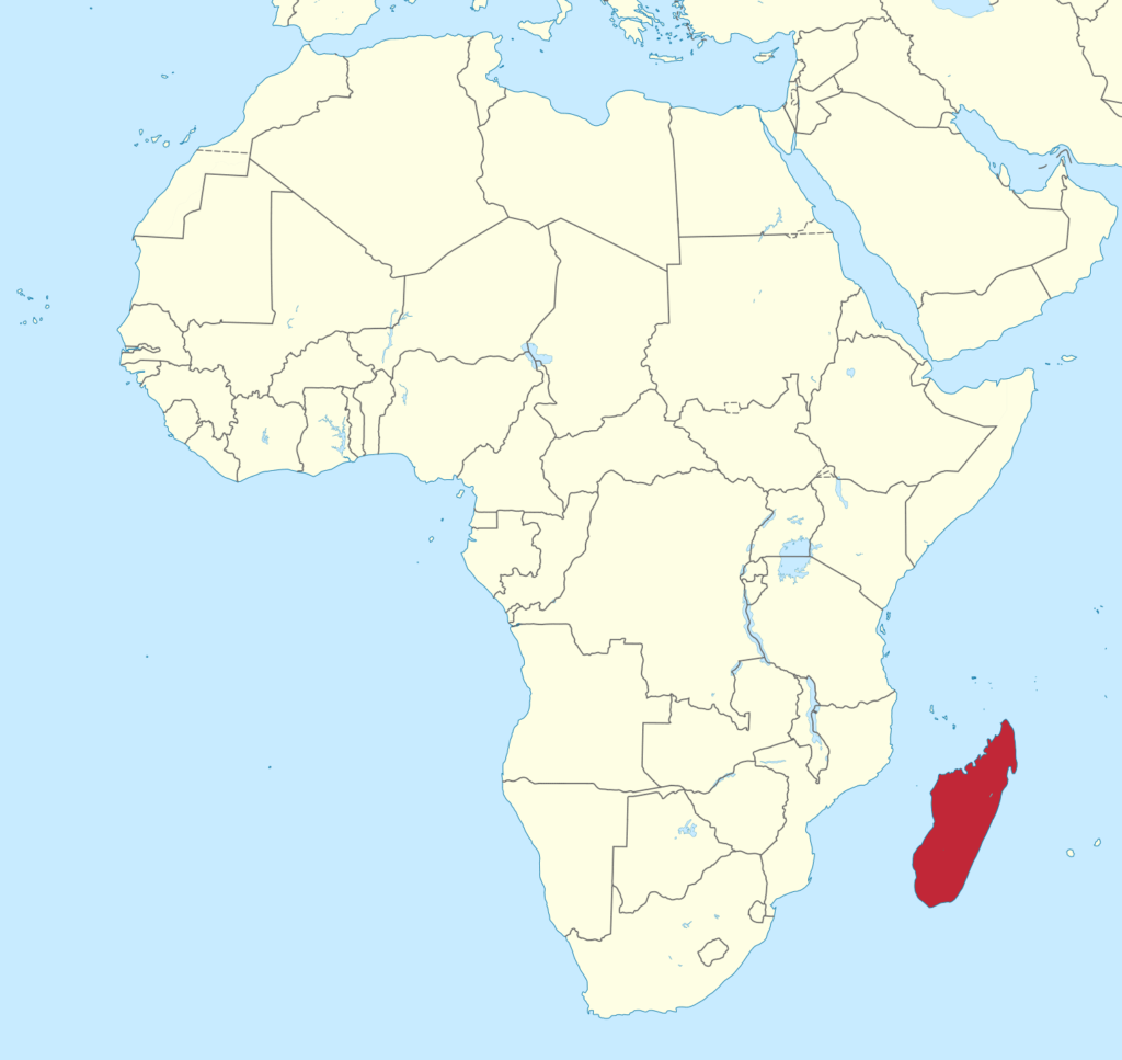 Carte de Madagascar