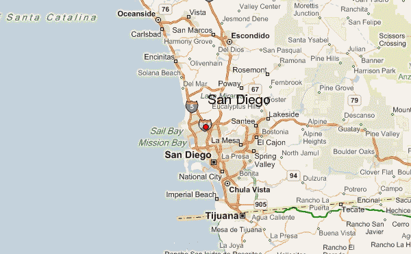 San-Diego. plan de la ville